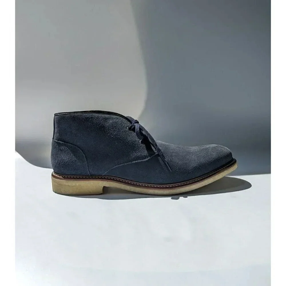The Men's Store Bloomingdale's Chukka Boot Navy Suede Size 8 (MSRP $180)